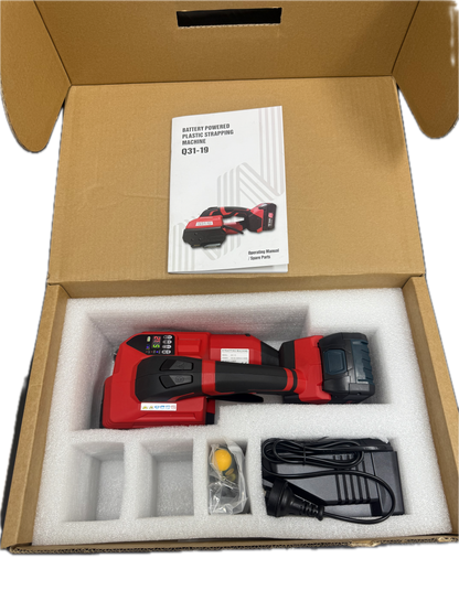 Battery Powered Automatic Strapping Machine for 16–19mm PP & PET Strapping – QC31-19