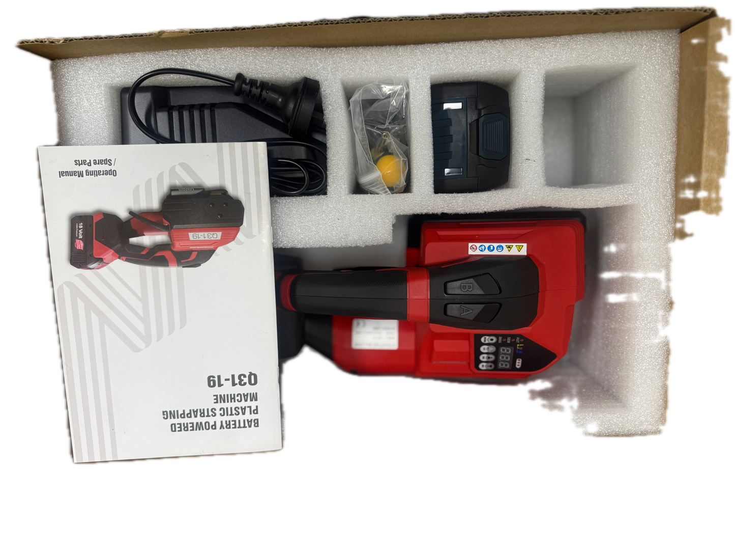 Battery Powered Automatic Strapping Machine for 16–19mm PP & PET Strapping – QC31-19