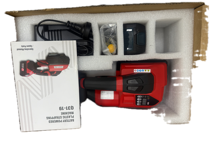 Battery Powered Automatic Strapping Machine for 16–19mm PP & PET Strapping – QC31-19