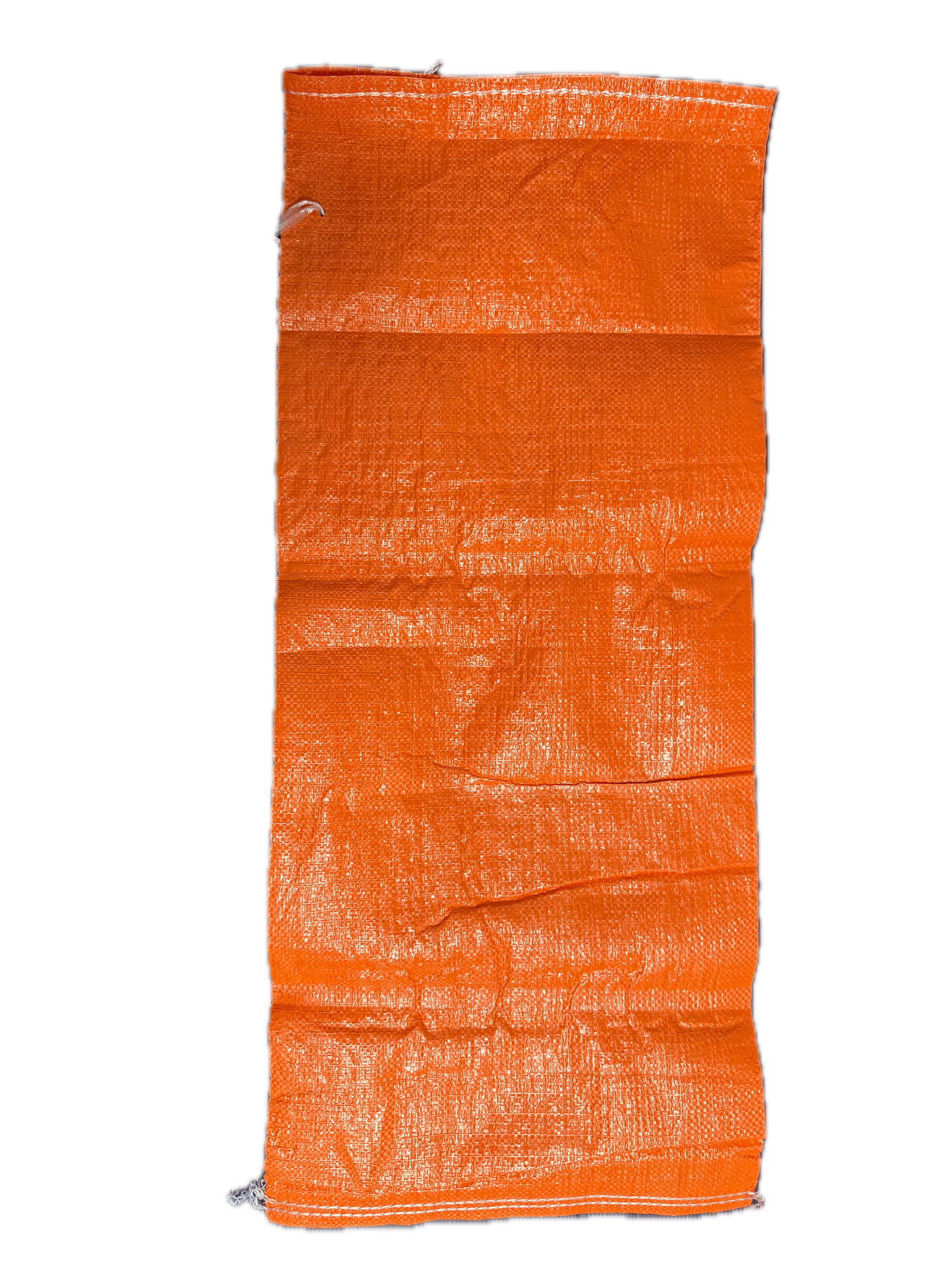 Orange Woven Polypropylene Sandbags 36 x 85 cm, 68 GSM, UV Treated, With Tie