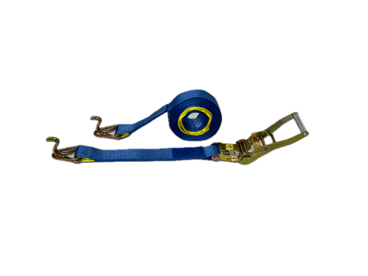 Heavy Duty Ratchet Tie Down Kit with Hook and Keeper - 50mm x 9m - LC 2500kg - Blue Pack of 5