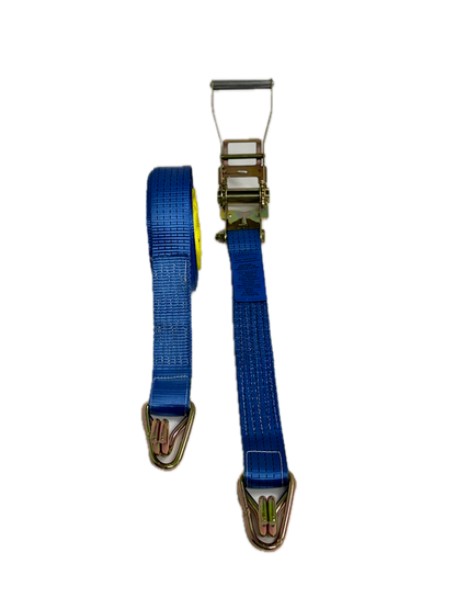 Heavy Duty Ratchet Tie Down Kit with Hook and Keeper - 50mm x 9m - LC 2500kg - Blue Pack of 5