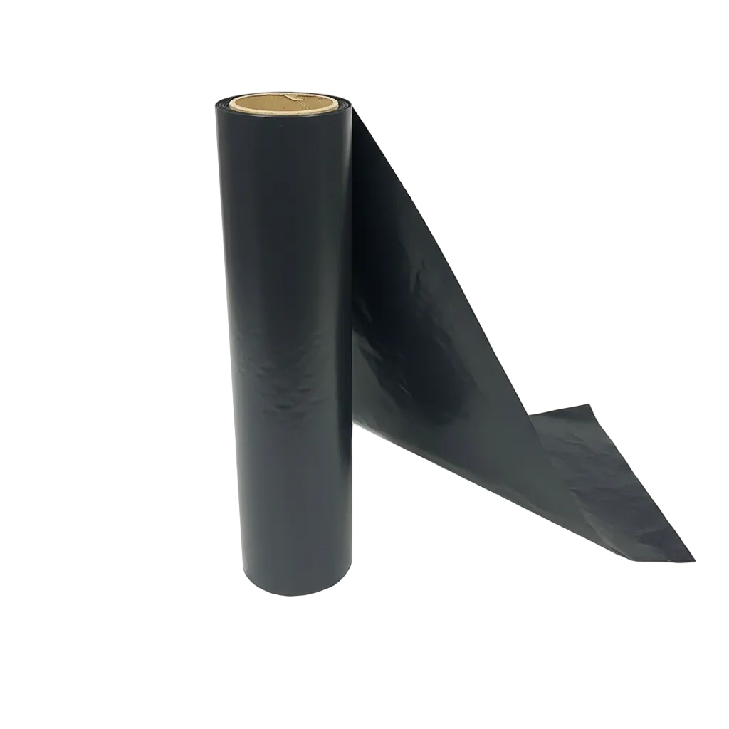 BLACK LDPE CENTRE FOLD SHEET ON ROLL - 0.100MM X 1M/2M(W) X 5M(L)