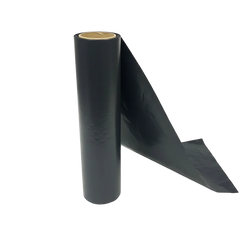 BLACK LDPE CENTRE FOLD SHEET ON ROLL - 0.100MM X 1M/2M(W) X 5M(L)