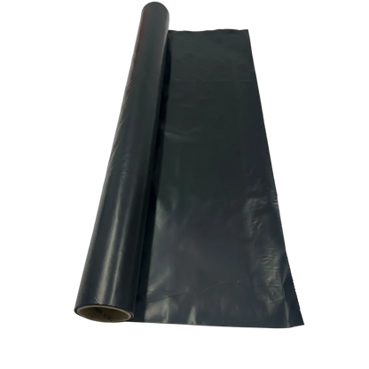 BLACK LDPE CENTRE FOLD SHEET ON ROLL - 0.100MM X 1M/2M(W) X 5M(L)