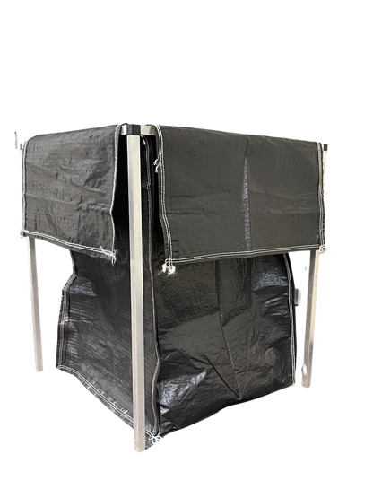 Woven Polypropylene - Black Wool Pack - 70 x 70 x 98 + 46 CM