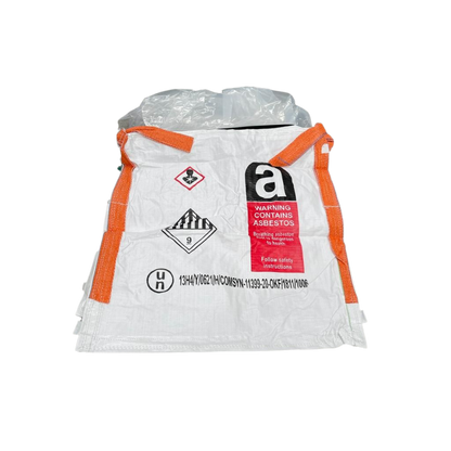 Woven Polypropylene - 1 Tonne Asbestos Bag - 100x100x100 CM