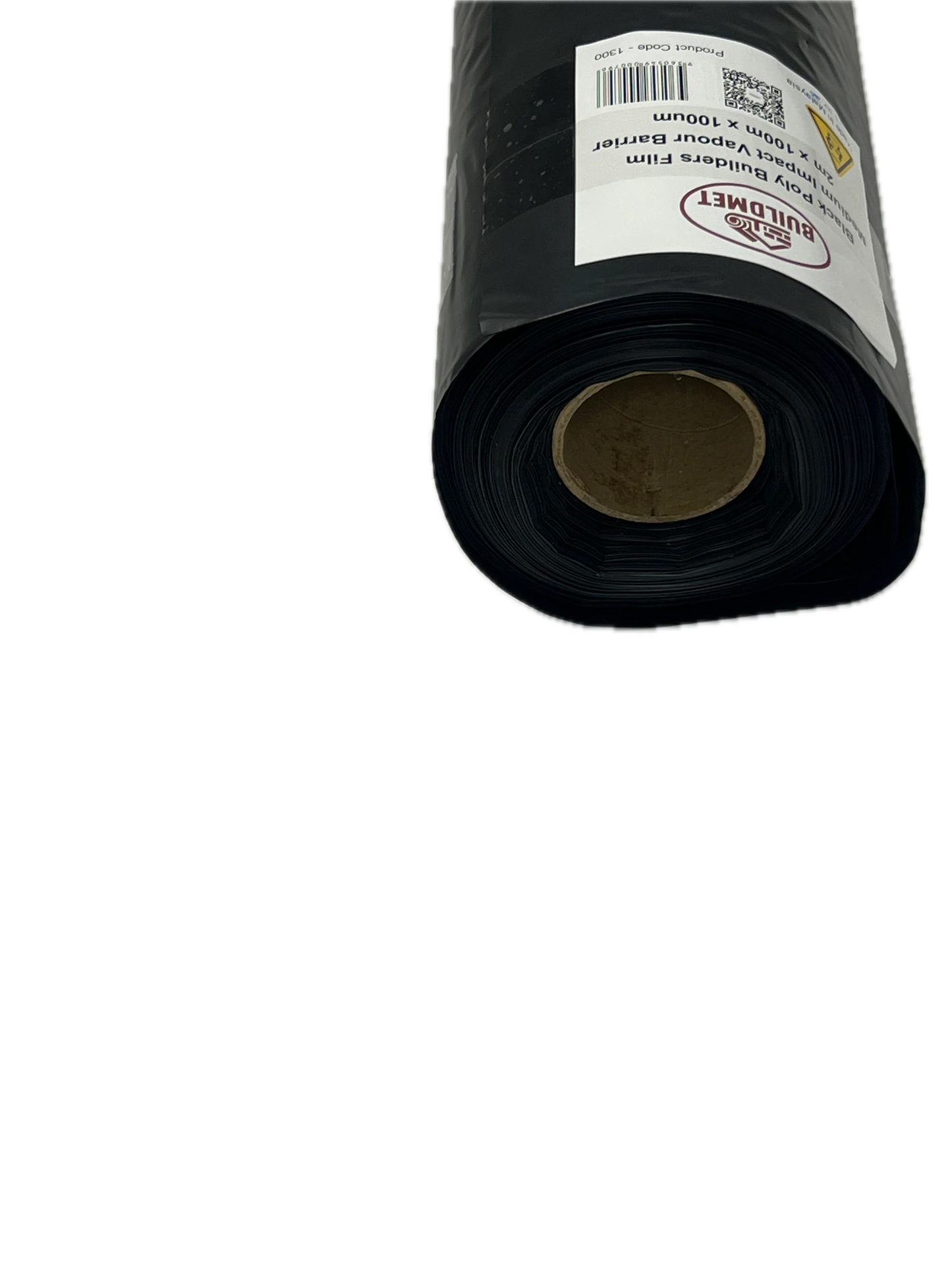 Black LDPE Builders Film - 0.50 mm x 1 m / 2 m x 200 m (Recycled)
