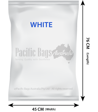 Woven Polypropylene - White sandbags - 45 CM x 76 CM