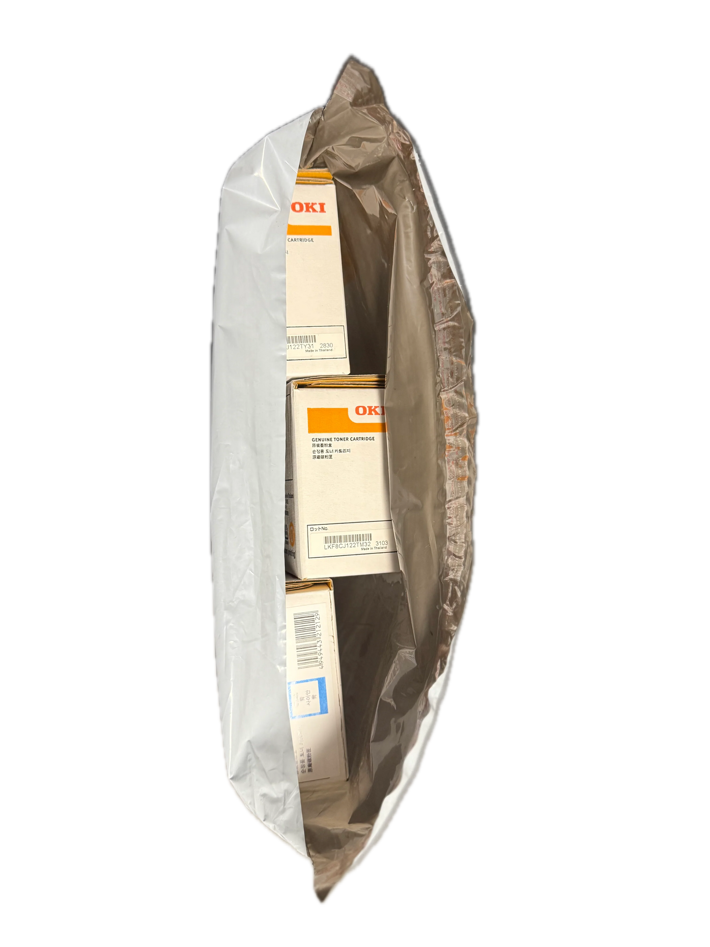 White Courier Air LDPE Bags - 430mm x 500mm + 40mm Lip