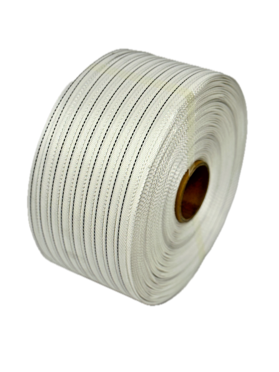 Poly-Woven Strapping – 16mm x 1000m, 350kg Break Strength (Black Line)