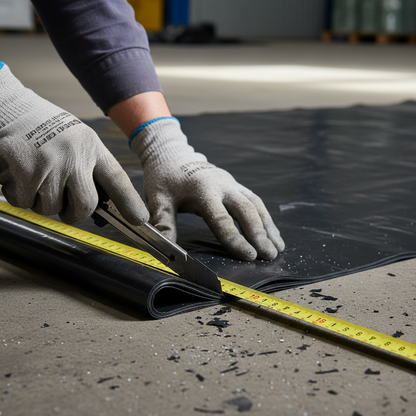 Black LDPE Builders Film - 0.50 mm x 1 m / 2 m x 200 m (Recycled)