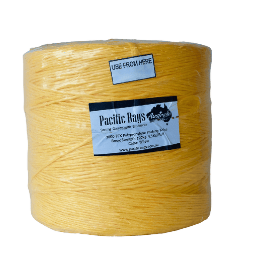 Poly Bale Yellow Twine - 3000 TEX - Break Strength 120 KG