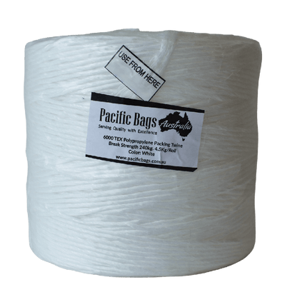 Poly Bale White Twine - 6000 TEX - Break Strength 240 KG
