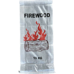 Woven Polypropylene - Printed Firewood Transparent Bags - (37 CM +10 CM) X 80 CM