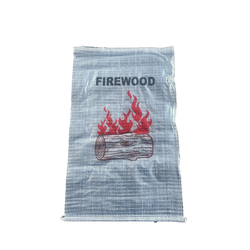 Woven Polypropylene - Printed Transparent Firewood Bag 50 x 80 CM
