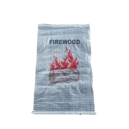Woven Polypropylene - Printed Transparent Firewood Bag 50 x 80 CM