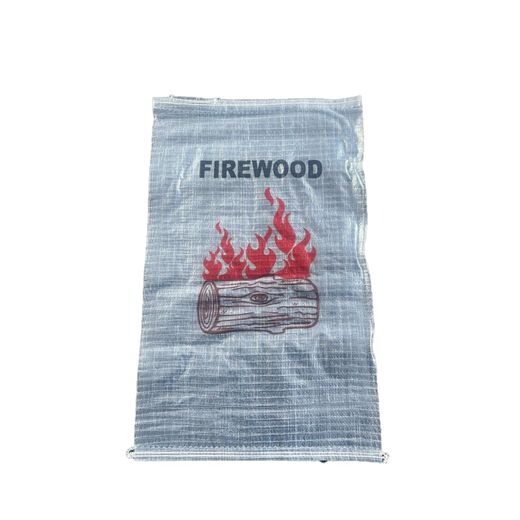 Woven Polypropylene - Printed Transparent Firewood Bag 50 x 80 CM