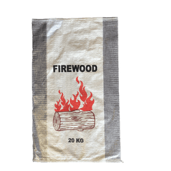 Woven Polypropylene - Printed Transparent Sides Firewood Bag 56 x 91 CM