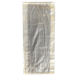 Woven Polypropylene - White Feed Bag with Transparent Gusset - (37 CM +10 CM) x 80 CM