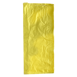 Woven Polypropylene - Yellow Gusseted Feed Bag - (38 CM +12 CM) x 86 CM