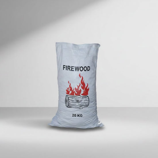 A 360 view of a Pacific Packaging Australia Firewood Woven Polypropylene Bag