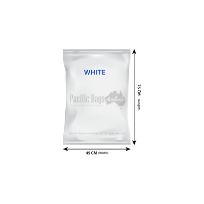 Woven Polypropylene - White bags - 45 CM x 76 CM