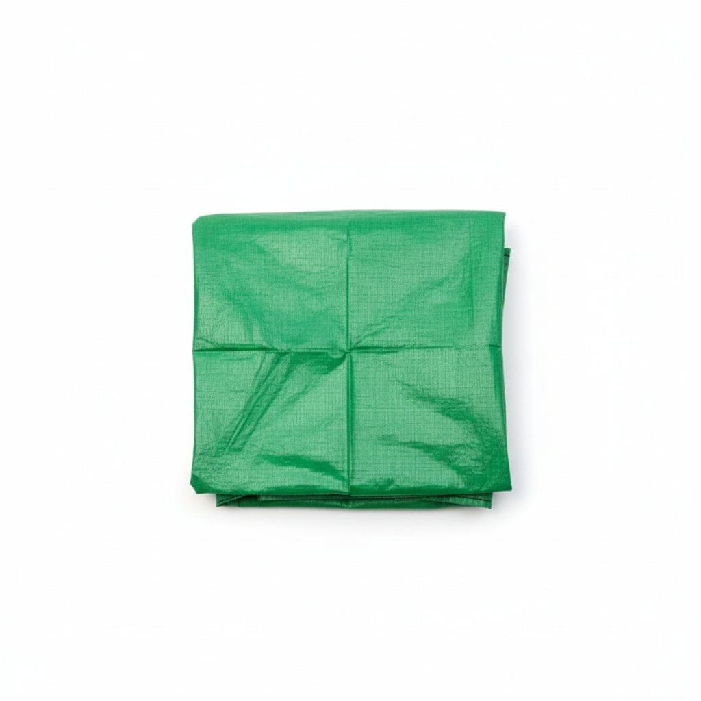 A Pacific Packaging Australia Garden Bag folded on a white backround.