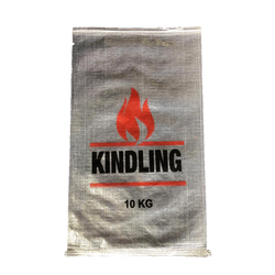 Woven Polypropylene - Printed 10 KG Transparent Kindling Bags - 45 CM X 75 CM