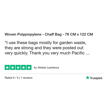 Woven Polypropylene - Chaff Bag - 76 CM x 122 CM