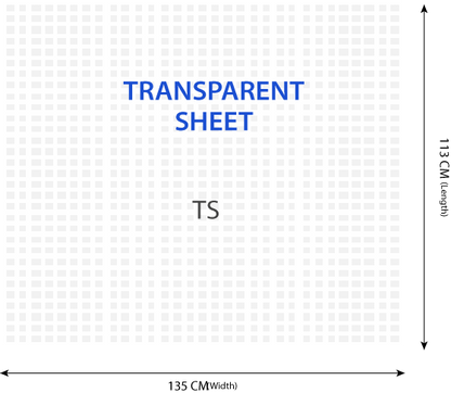 Transparent Woven Polypropylene Sheet - 113 x 135 CM - Pack of 1000