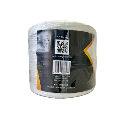 Poly Bale White Twine - 6000 TEX - Break Strength 240 KG