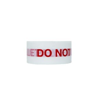 DO NOT BREAK DOWN PALLET  RED / WHITE WARNING  TAPE 48mm x 66m 