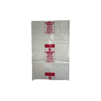 Medium Clear Asbestos Waste Bag - 700mm x 1100mm x 200um (50 Bags per Carton)