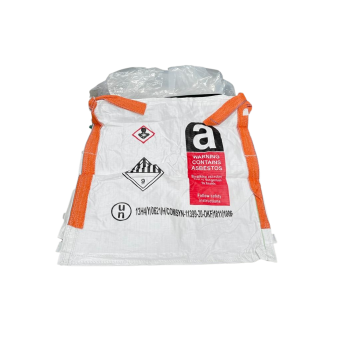 Woven Polypropylene - 1 Tonne Asbestos Bag - 100x100x100 CM