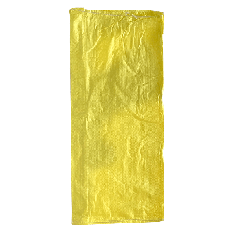 Woven Polypropylene - Yellow Feed Bag - (38 CM +12 CM) x 86 CM
