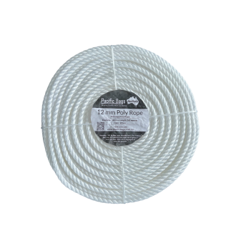 White Polypropylene Rope 12mm x 250m