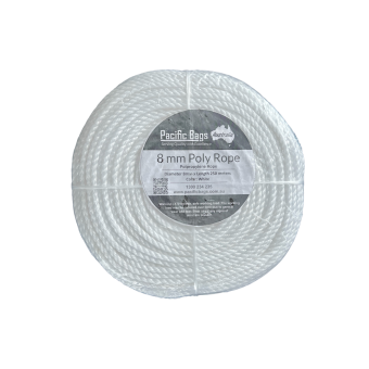 White Polypropylene Rope 8mm x 250m
