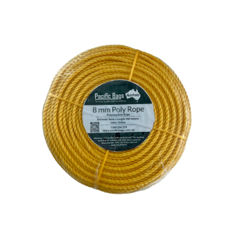 Yellow Polypropylene Rope 8mm x 250m