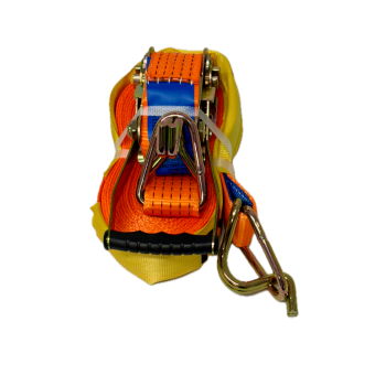 Heavy Duty Ratchet Straps 50mm x 9m - Swan Hook - LC 2500kg - ORANGE - Pack of 6