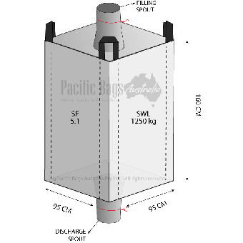 1.25 Tonne - Spout Top Spout Bottom - Bulk Bag