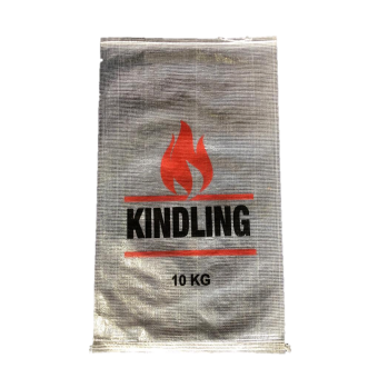 Woven Polypropylene - Printed 10 KG Transparent Kindling Bags - 45 CM X 75 CM